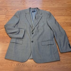 Nautica Sport Coat Men's 46L Multicolor Houndstooth Wool Blazer Two Buttons